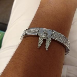 Silver plated Harley Davidson bracelet